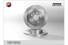 Тормозной диск для CHEVROLET TRACKER 1.6 2012-, код двигателя F16D4,LDE, V см3 1598, кВт 85, л.с. 116, бензин, FENOX TB218020
