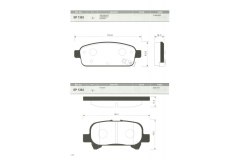 Тормозные колодки дисковые SP1363 для CHEVROLET CRUZE Station Wagon (J308) 2.0 TD 2012-, код двигателя LNP, V см3 1998, кВт 120, л.с. 163, Дизель, Sangsin brake SP1363